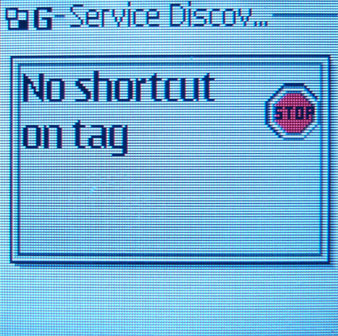 Notification that the tag contains no data